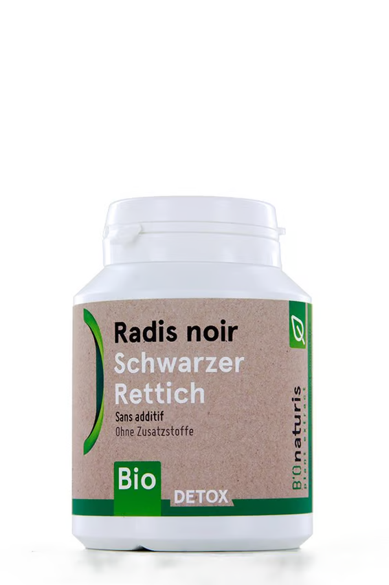 Bionaturis Black Radish BIO 250 mg 120 Capsules Organic Supplement