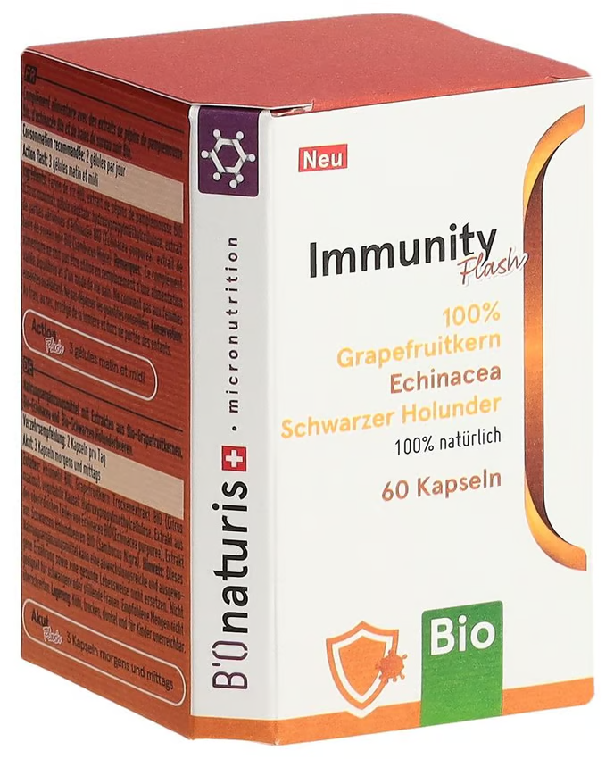 Bionaturis Immunity Flash BIO 60 Capsules Organic Supplement