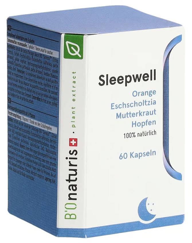 Bionaturis SleepWell Capsules 60 Count Botanical Wellness Supplement
