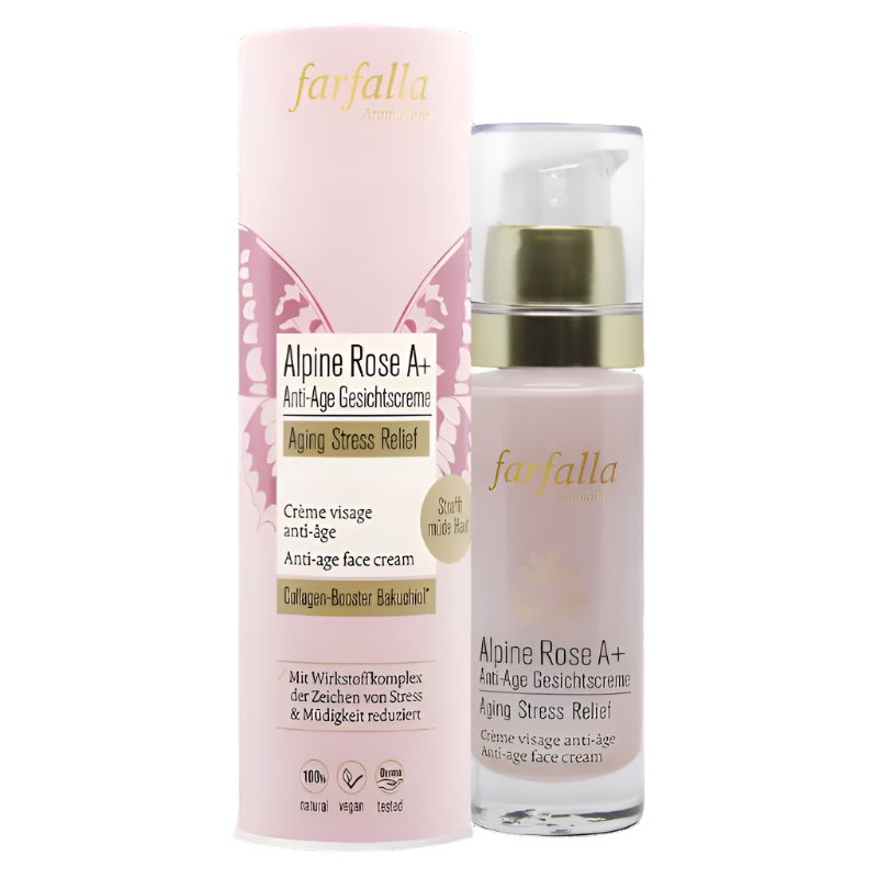 Farfalla Alpine Rose A+ Anti-Age face cream Aging Stress Relief 30ml