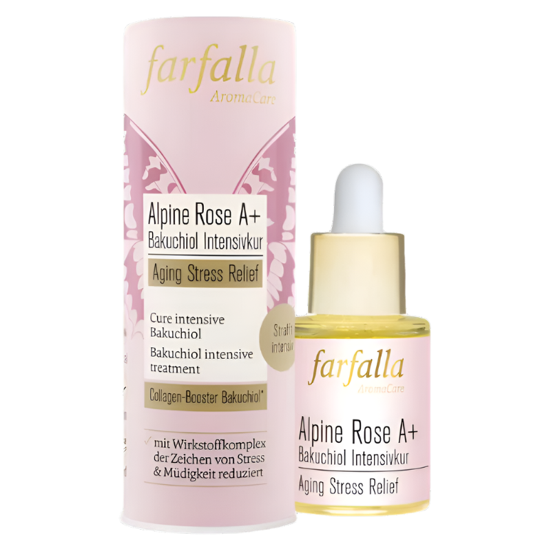 Farfalla Alpine Rose A+ Bakuchiol intensive treatment Aging Stress Relief 15ml