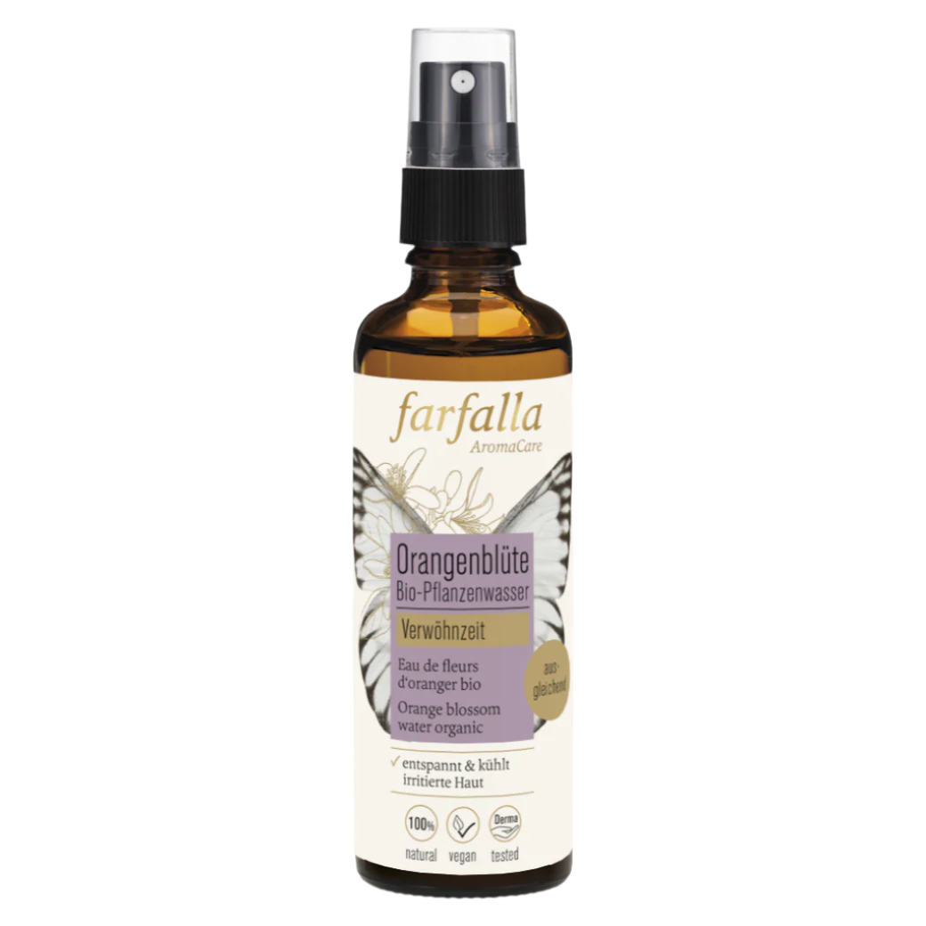 Farfalla orange blossom organic plant water 75 ml