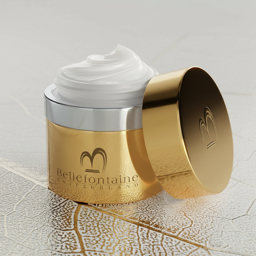 Glow Repair Mask packaging & jar – Bellefontaine repair treatment