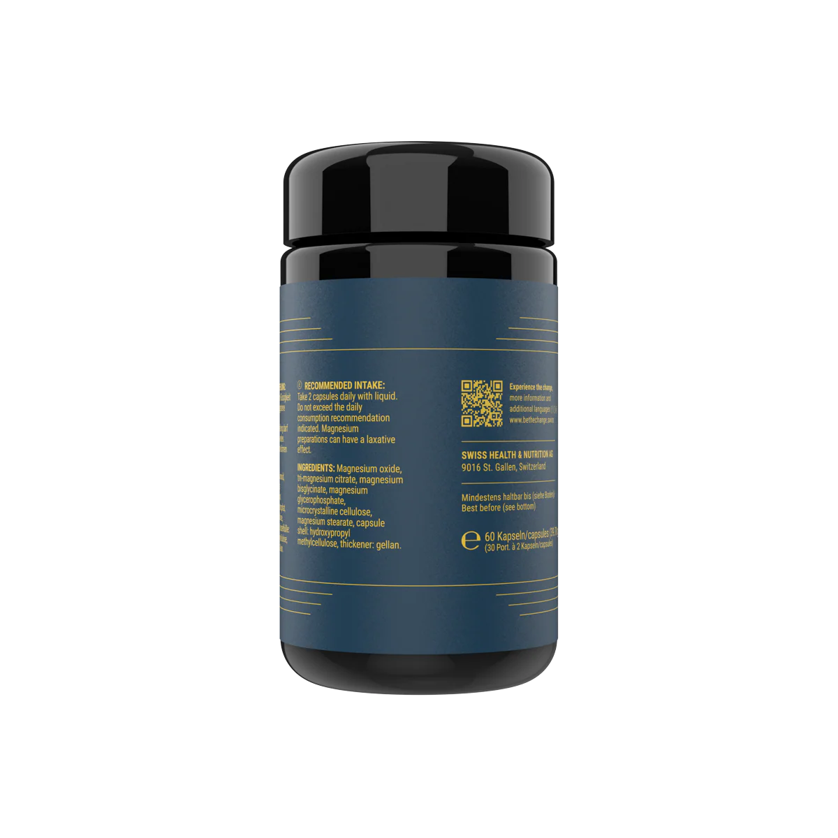 High-absorption magnesium capsules supporting muscles, nerves and recovery | Beautylion.ch