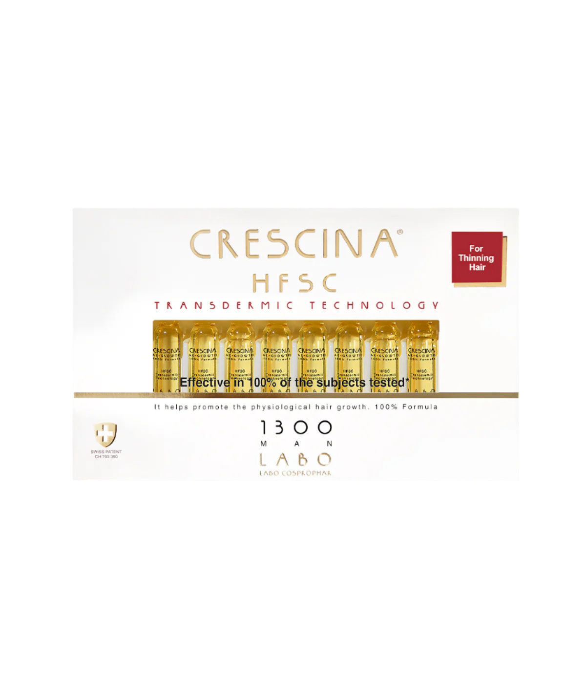 Labo Suisse crescina HFSC RE-GROWTH for men 1300 20 fiale/amp