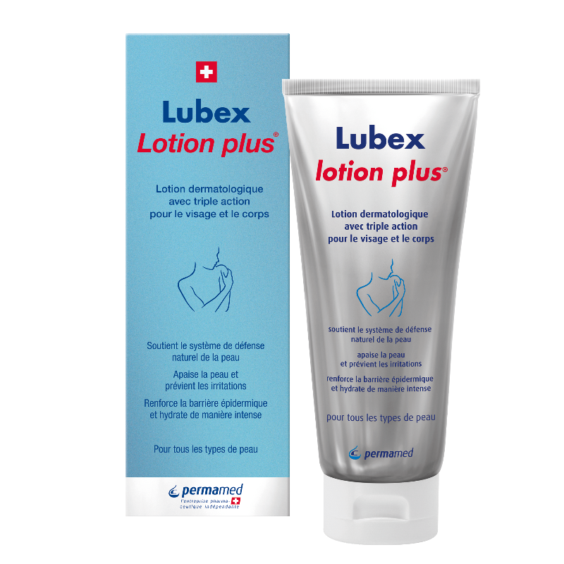 Lubex Lotion Plus – Swiss triple-action dermatological lotion for sensitive & irritated skin | Beautylion.ch