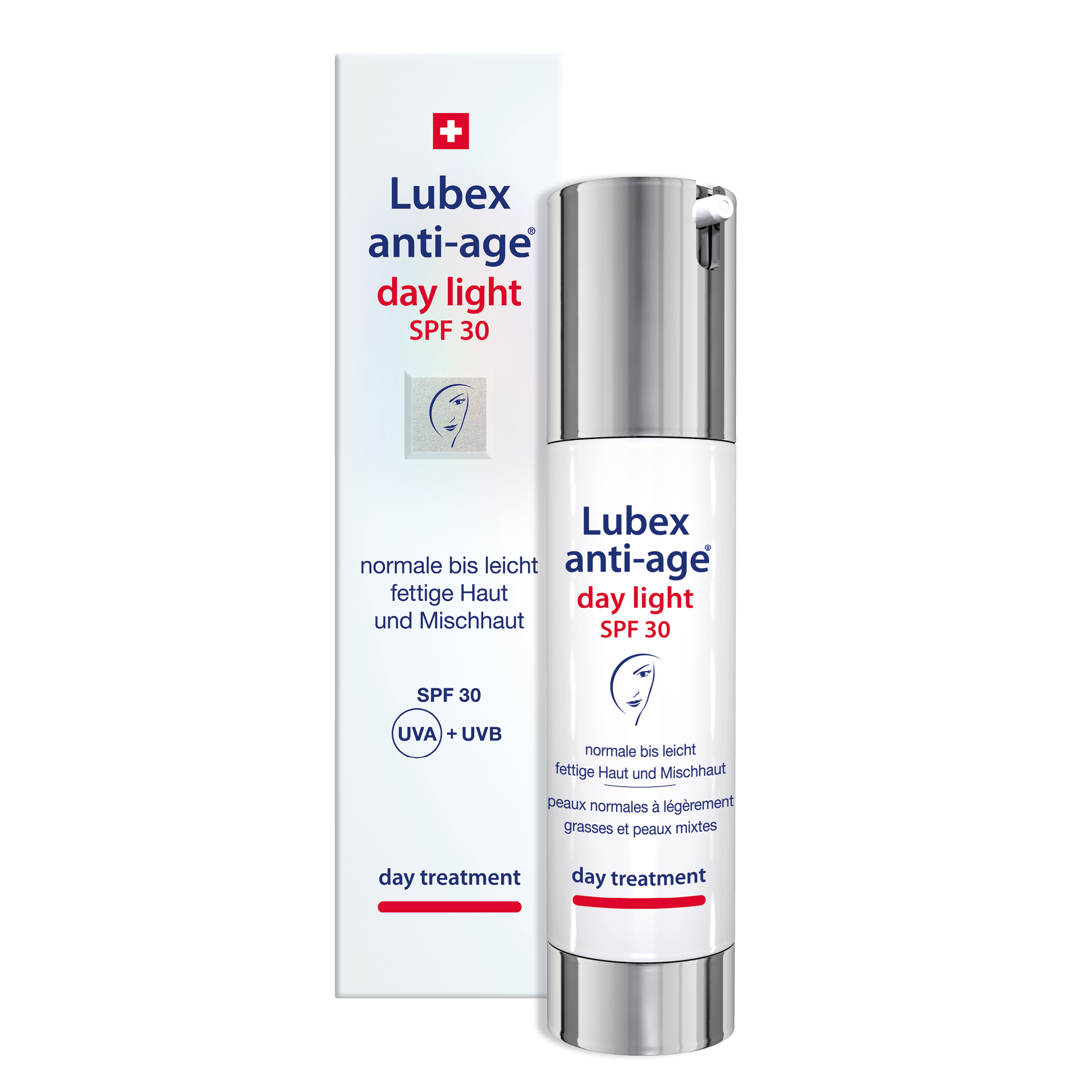 Lubex anti-age Day Light SPF 30 – Swiss lightweight day cream with broad-spectrum UV protection for combination skin | Beautylion.ch