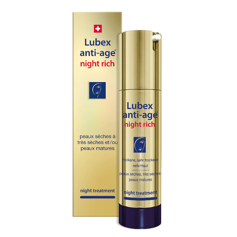 Lubex anti-age Night Rich – Swiss night treatment for dry to very dry & mature skin | Beautylion.ch