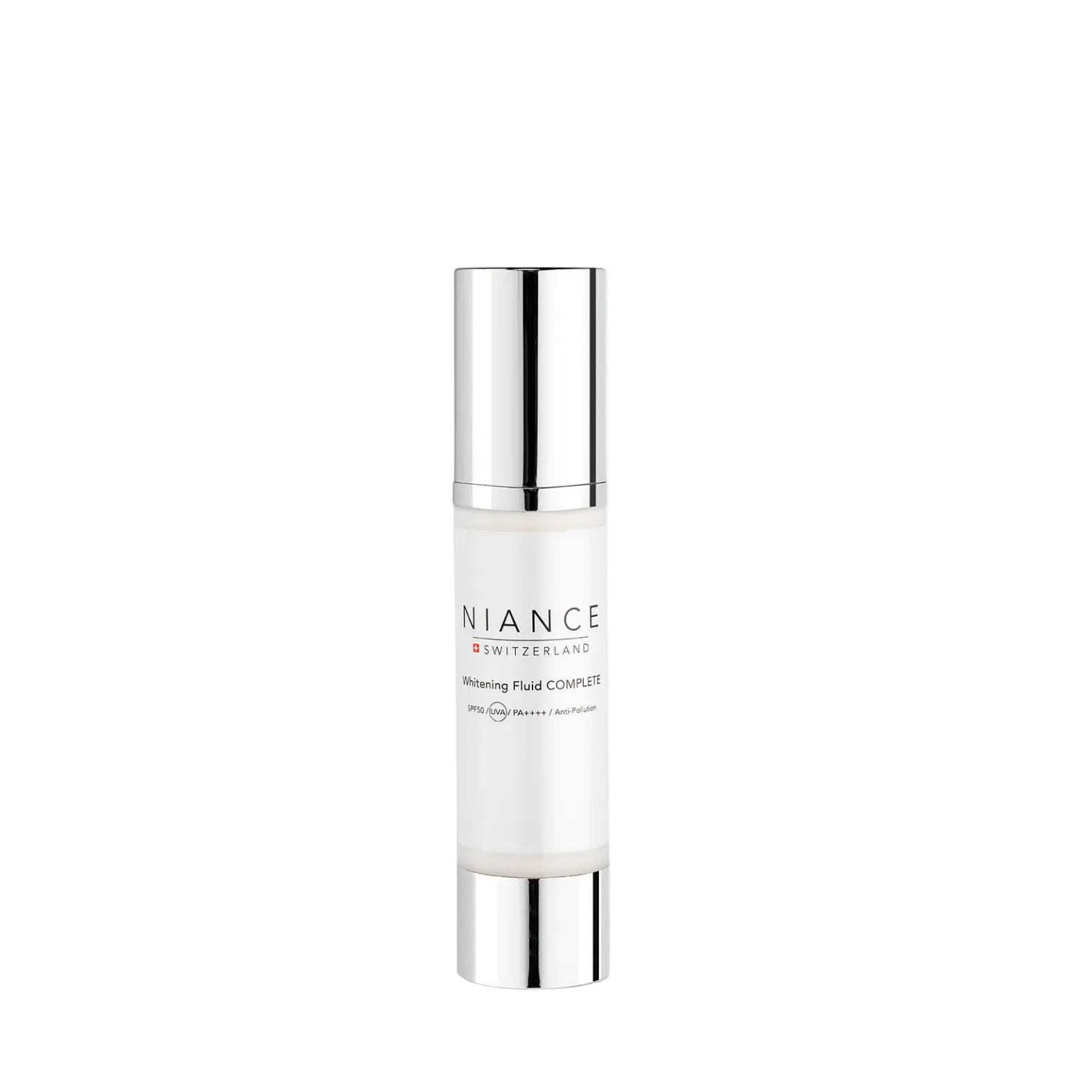 NIANCE Whitening Fluid COMPLETE SPF50 50 ml — brightening sun fluid (packshot)