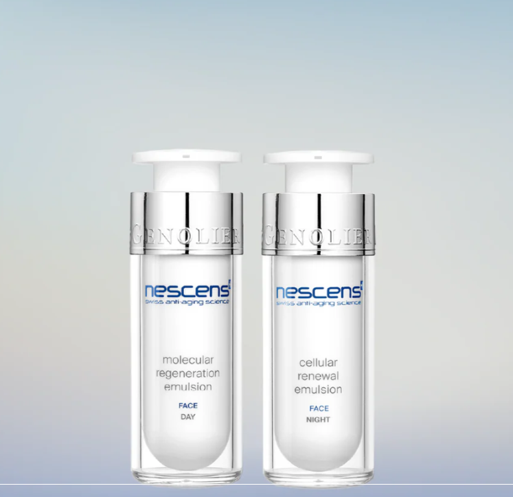 Nescens Duo Emulsion Day & Night Set – Swiss 24H Renewal Emulsions for Face | Beautylion.ch