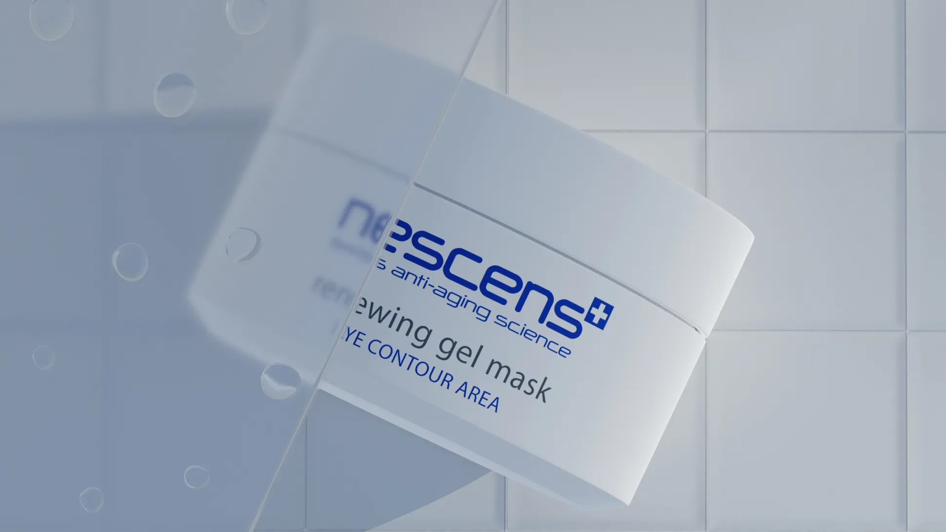 Nescens Renewing Gel Mask Tube – Luxury Swiss Eye Mask for Micro-Wrinkle Smoothing & Radiance Boost