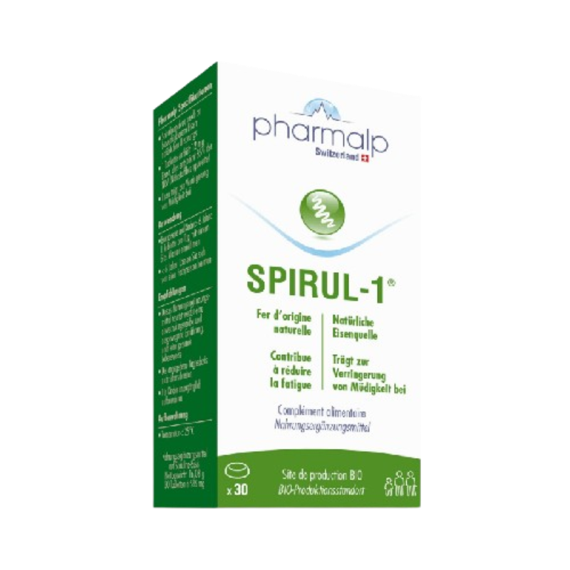 Pharmalp SPIRUL-1® – Swiss vegan spirulina iron tablets