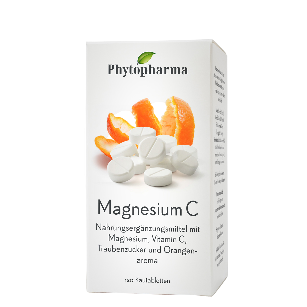 Phytopharma Magnesium C – 120 orange-flavoured chewable tablets