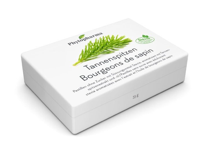 Phytopharma Tannenspitzen Pastilles – pine bud lozenges for throat comfort (55 g)