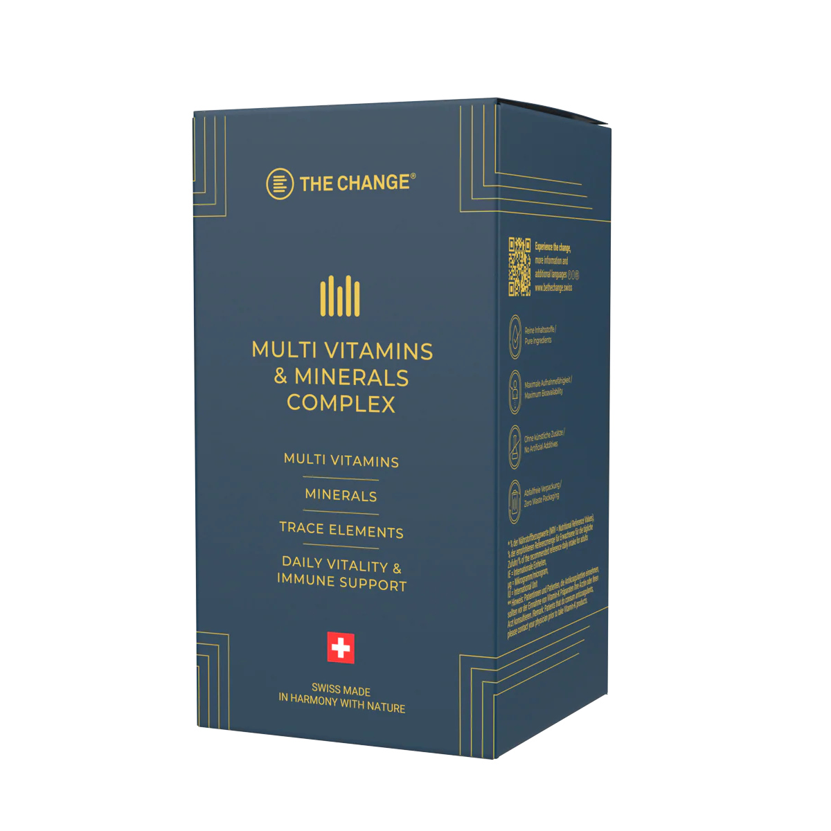 Premium Swiss multivitamin and mineral complex supplement in Miron violet glass – foundational nutrition for adults | Beautylion.ch