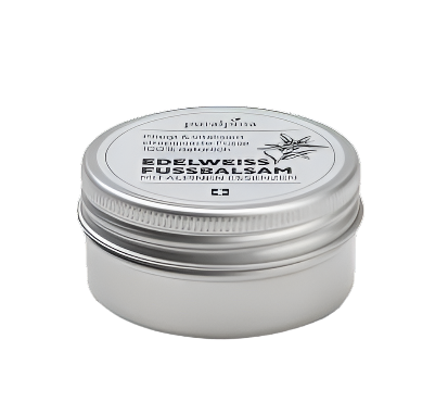 Puralpina Edelweiss Foot Balm – Swiss caring foot balm in 30 ml tin