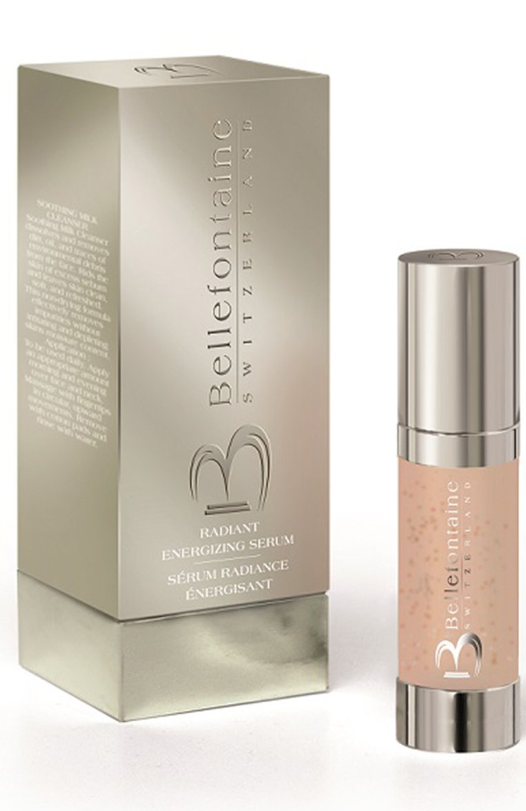 Radiant Energizing Serum packaging & bottle – Bellefontaine product line
