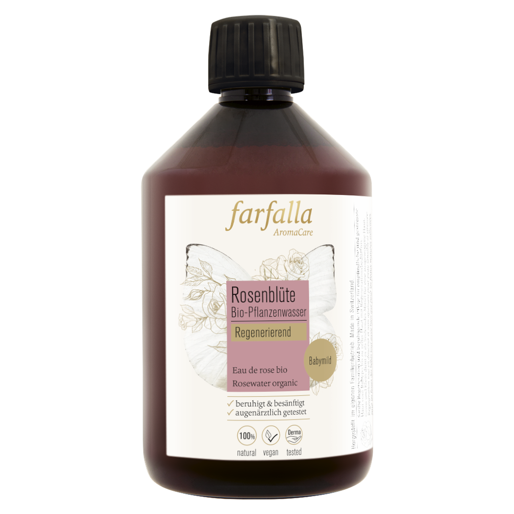 Swiss-made Farfalla Rose Blossom Hydrosol for facial toning and sensitive skin care – BeautyLion