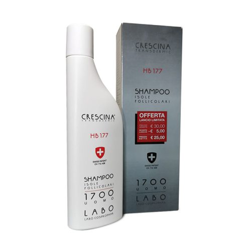 Swiss intensive hair-thinning shampoo by Labo Suisse Crescina HB 177 1700 Men