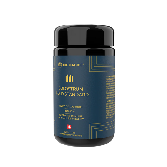THE CHANGE Colostrum Gold Standard Swiss IgG colostrum capsules (120 pcs) – premium immune and gut support supplement | Beautylion.ch