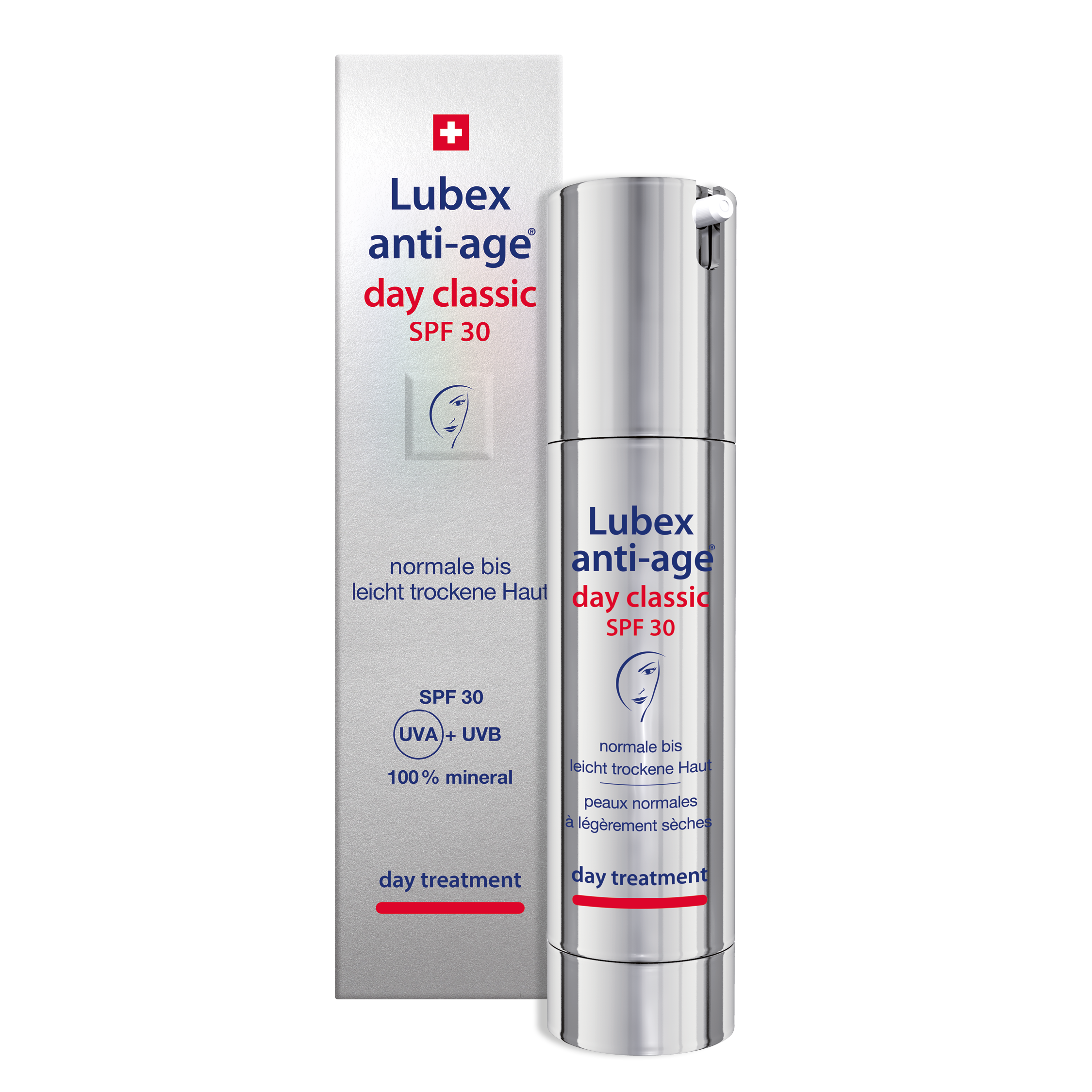 Texture of Lubex anti-age Day Classic UV30 – rich day cream with peptides & hyaluronic fragments for firming and hydration