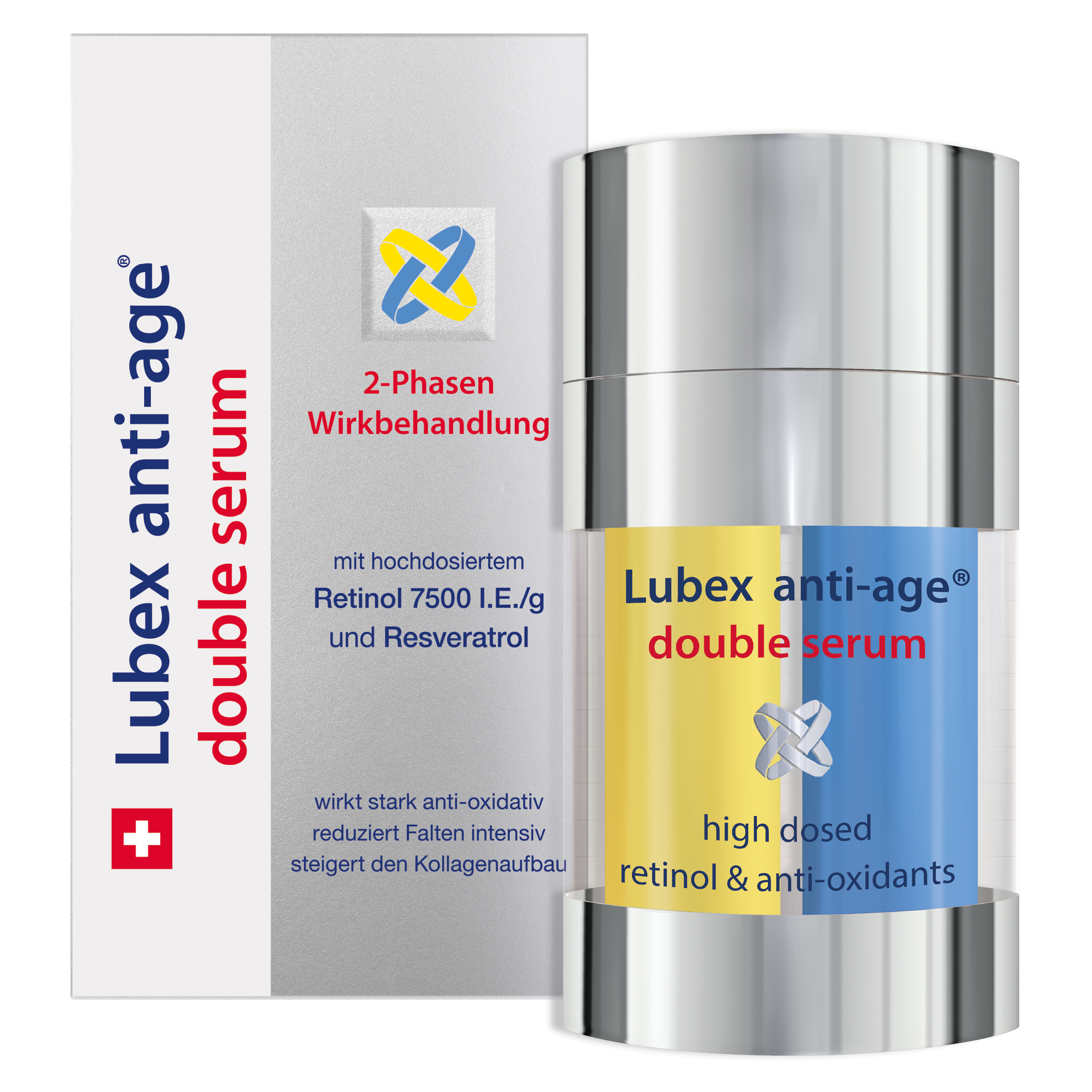 Texture of Lubex anti-age Double Serum – oil and water phases combine for targeted anti-age performance