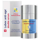 Texture of Lubex anti-age Double Serum – oil and water phases combine for targeted anti-age performance