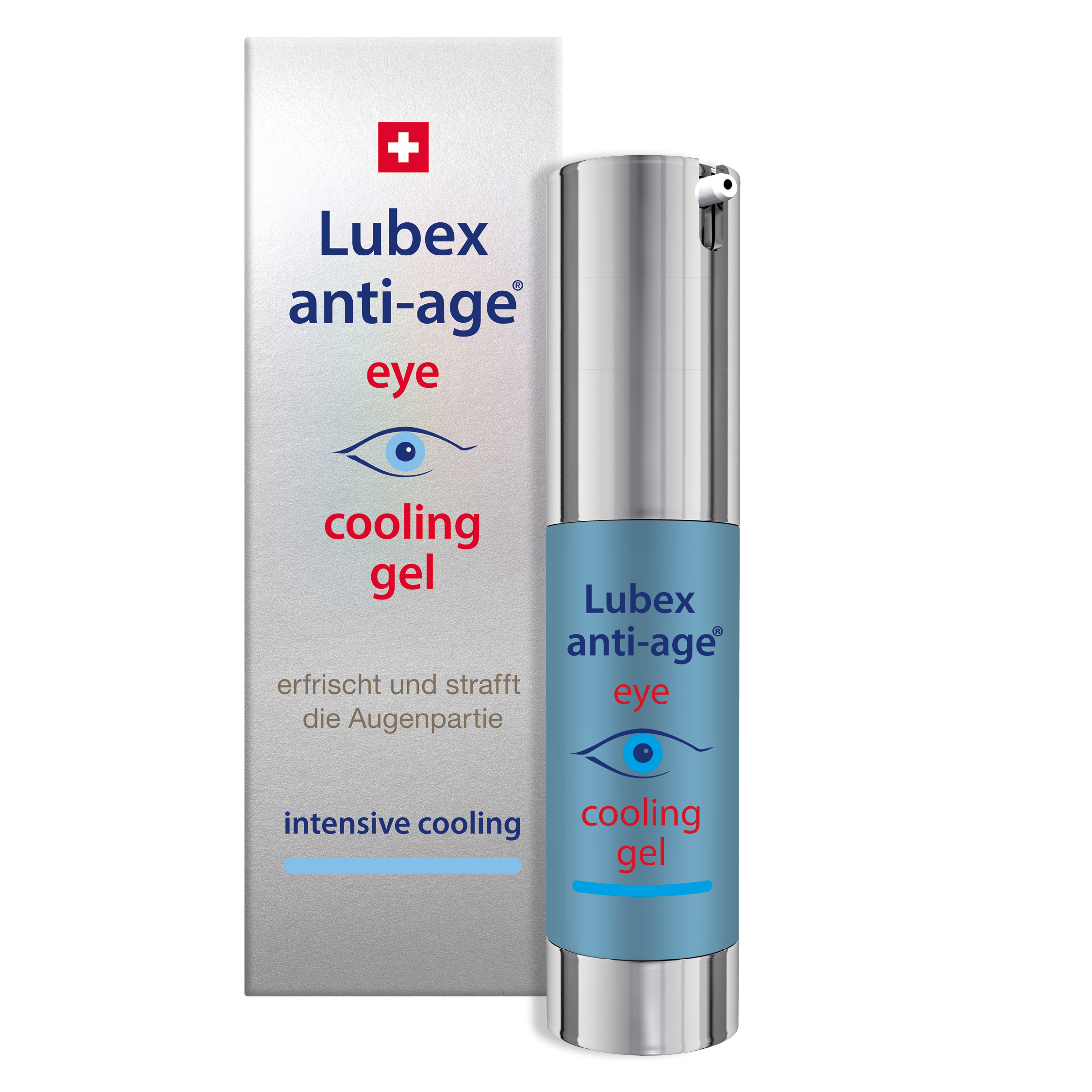 Texture of Lubex anti-age Eye Cooling Gel – light cooling gel with hyaluronic acid fragments & niacinamide