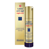 Texture of Lubex anti-age Night Rich – rich cream with high lipid content and high-dose retinol for overnight renewal