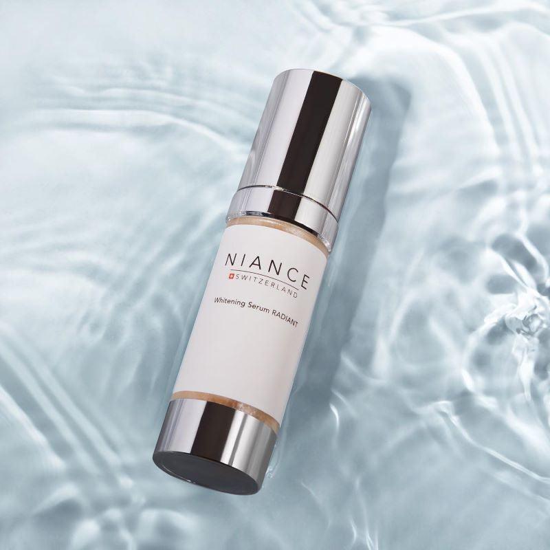 Key actives in Whitening Serum RADIANT — colostrum, palmitoyl tripeptide-5 & Emblica (ET-VC)