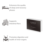 Key botanicals and probiotic strains in GENR8® SLEEP — Gentian, Schisandra, Lactobacillus & Saccharomyces.