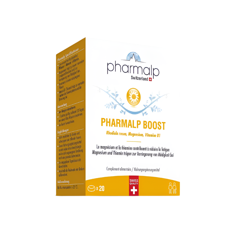 Pharmalp BOOST – Swiss vitality supplement with Rhodiola, magnesium & vitamin B1