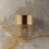 Texture of Golden Caviar mix – luminous golden serum-cream hybrid