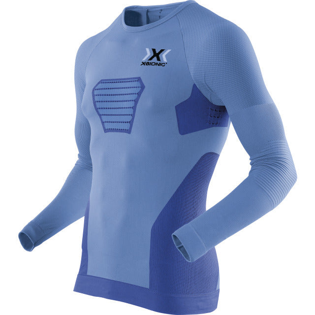 X-BIONIC Men Running Speed Evo Shirt long slv marina blue anthracite - Beauty & the Lion