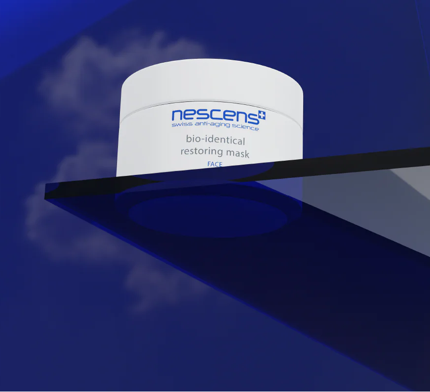 Applying mask to face and neck