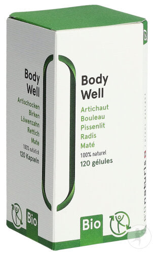 Bionaturis Body Well BIO 120 Capsules Organic Botanical Supplement Main image