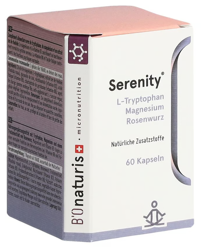 Bionaturis Serenity 60 Capsules Tryptophan and Magnesium Formula