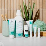 Bottle of DR. Wild TEBODONT Spray with tea tree oil for gum irritation