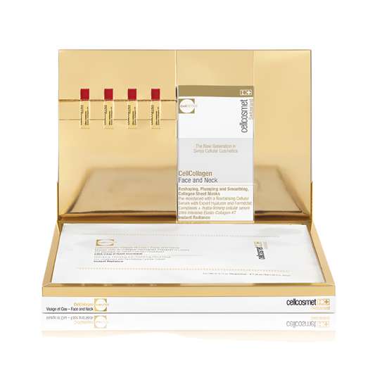 Cellcosmet CellCollagen Face & Neck – 4 sachets + 4 × 1.5 ml serum treatment