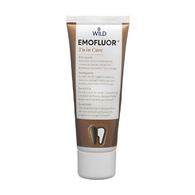 Dr. Wild EMOFLUOR Twin Care Toothpaste – Swiss dual protection formula for sensitive teeth (75 ml) Main image