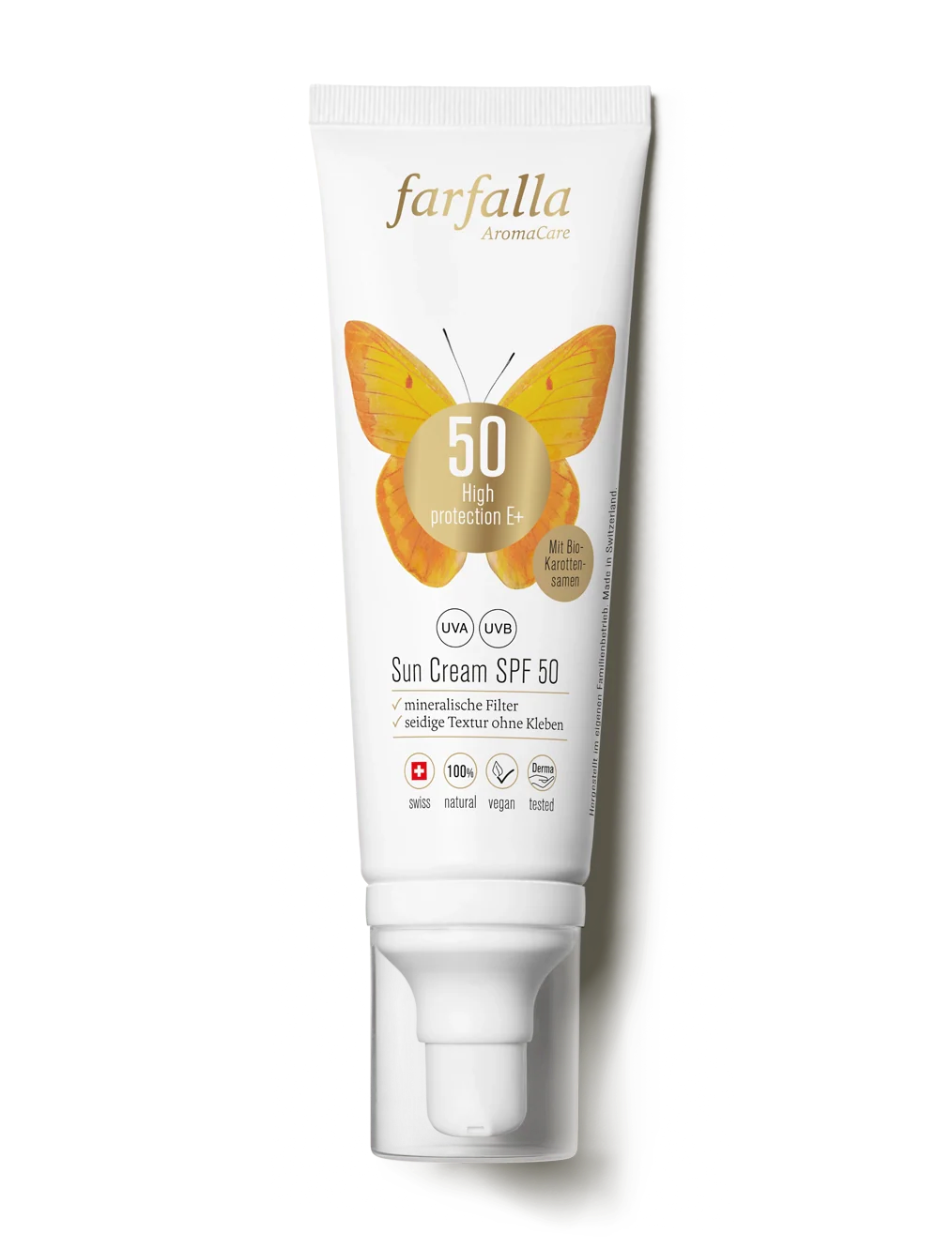 Farfalla High Protection Sun Cream SPF 50 80 ml Natural Sunscreen