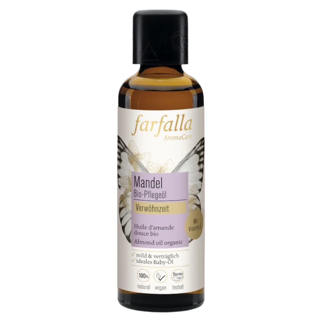 Farfalla sweet almond pampering organic care oil