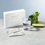 GENR8 CLEANSE sachet being poured into glass — ready to drink