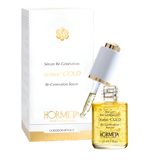 Hormeta HormeGOLD Re-Generation Serum – Swiss Regenerating Anti-Aging Serum for Mature & Dry Skin | 30 ml