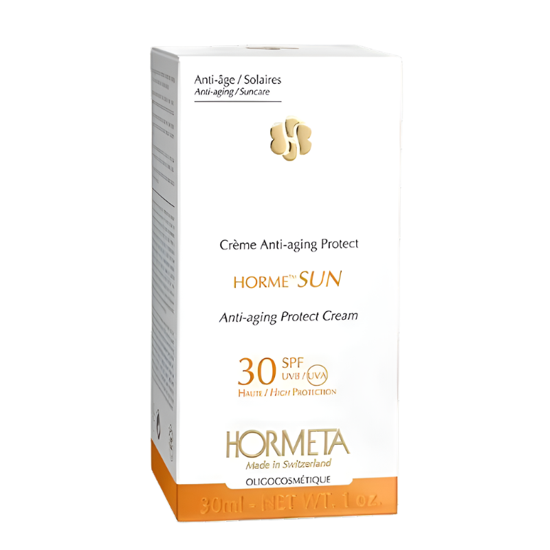 Hormeta Swiss skincare packaging – HormeSUN SPF30 Cream at Beautylion.ch