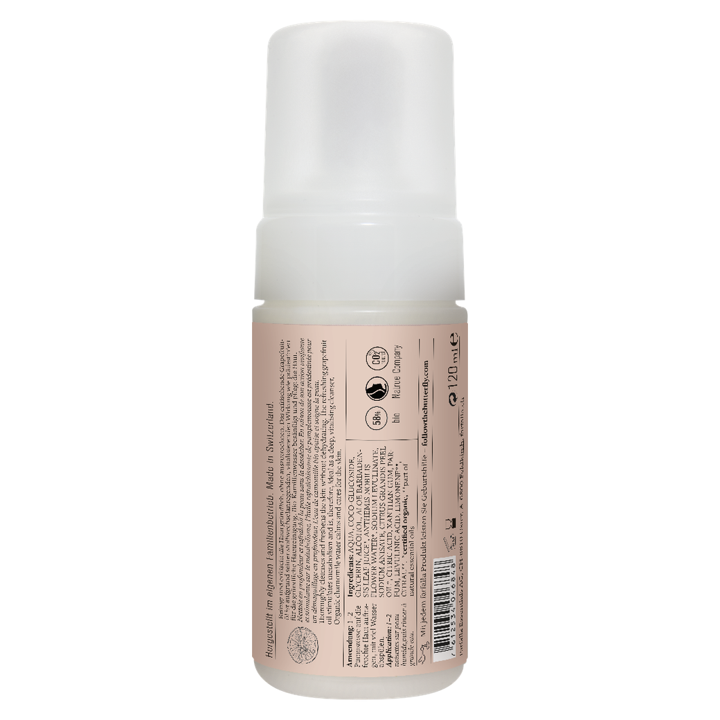Farfalla – Grapefruit Silky Cleansing Foam | Gentle Facial Cleanser | 120 ml