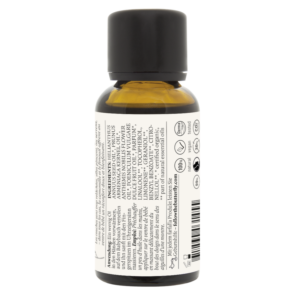 Farfalla – Baby Fennel & Chamomile Comfort Tummy Oil | Baby Massage Oil | 30 ml