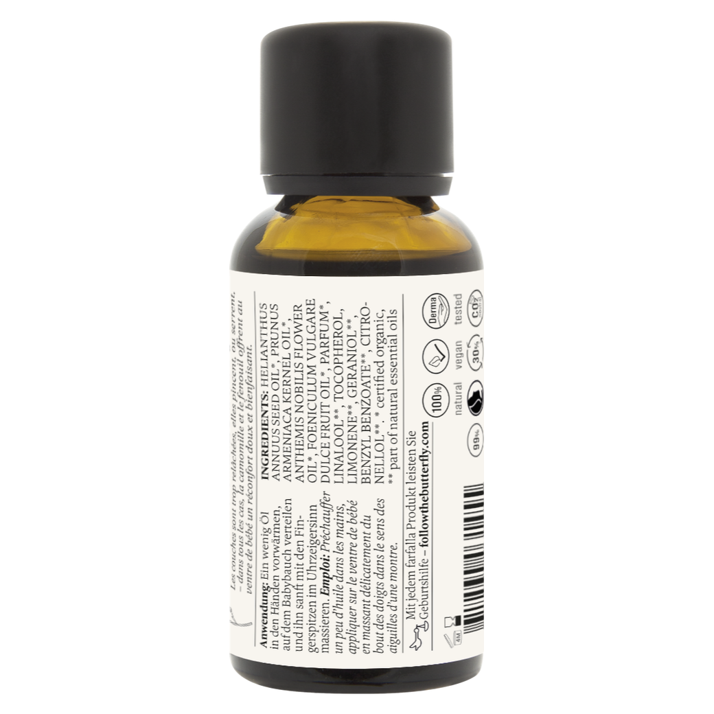 Farfalla – Baby Fennel & Chamomile Comfort Tummy Oil | Baby Massage Oil | 30 ml
