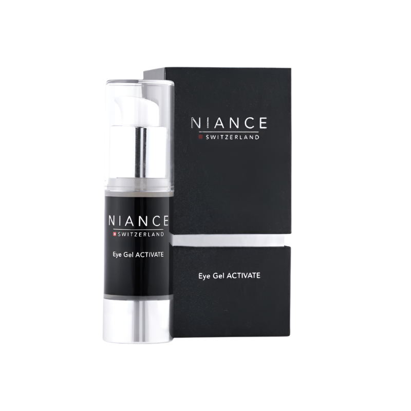 Key actives in Eye Gel ACTIVATE — rice & soy peptides, yeast protein and antioxidants