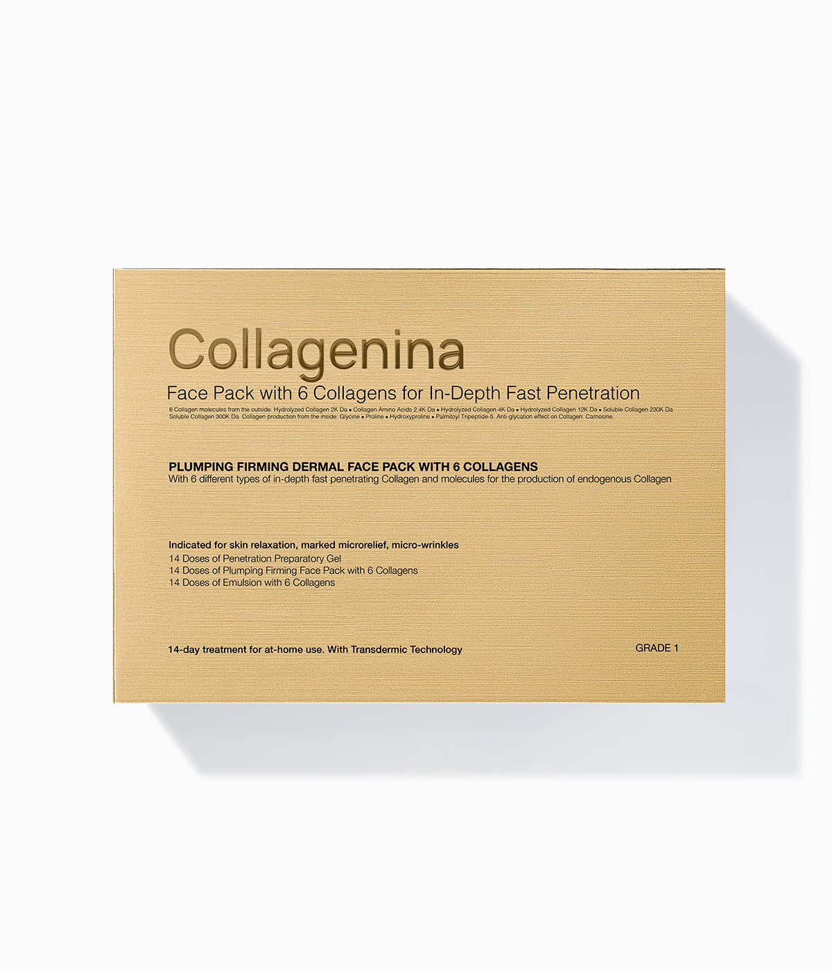 Labo Suisse Collagenina 6 Collagen Dermal Pack Facial Anti-Wrinkle Treatment – Swiss Intensive Firming & Plumping System Main image